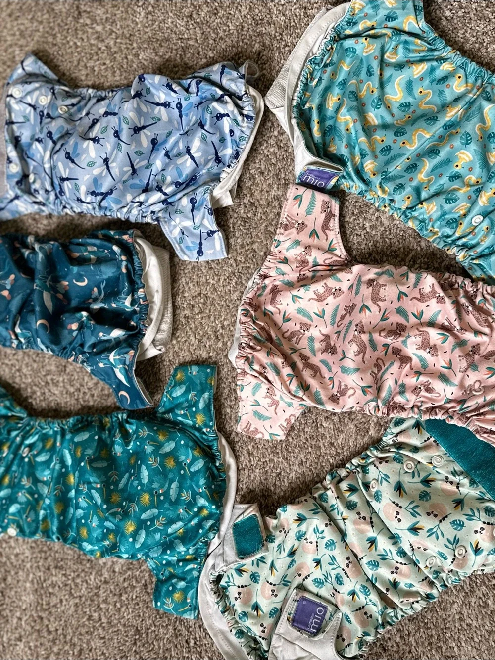 Bambino Mio Reusable All in One Diapers - Assorted Prints - Picture 1 of 4